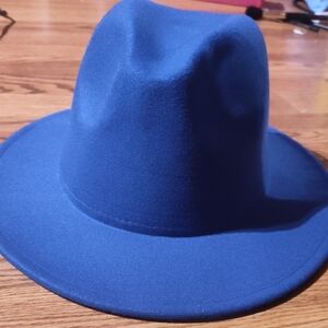 Stylish Blue Fedora Hat